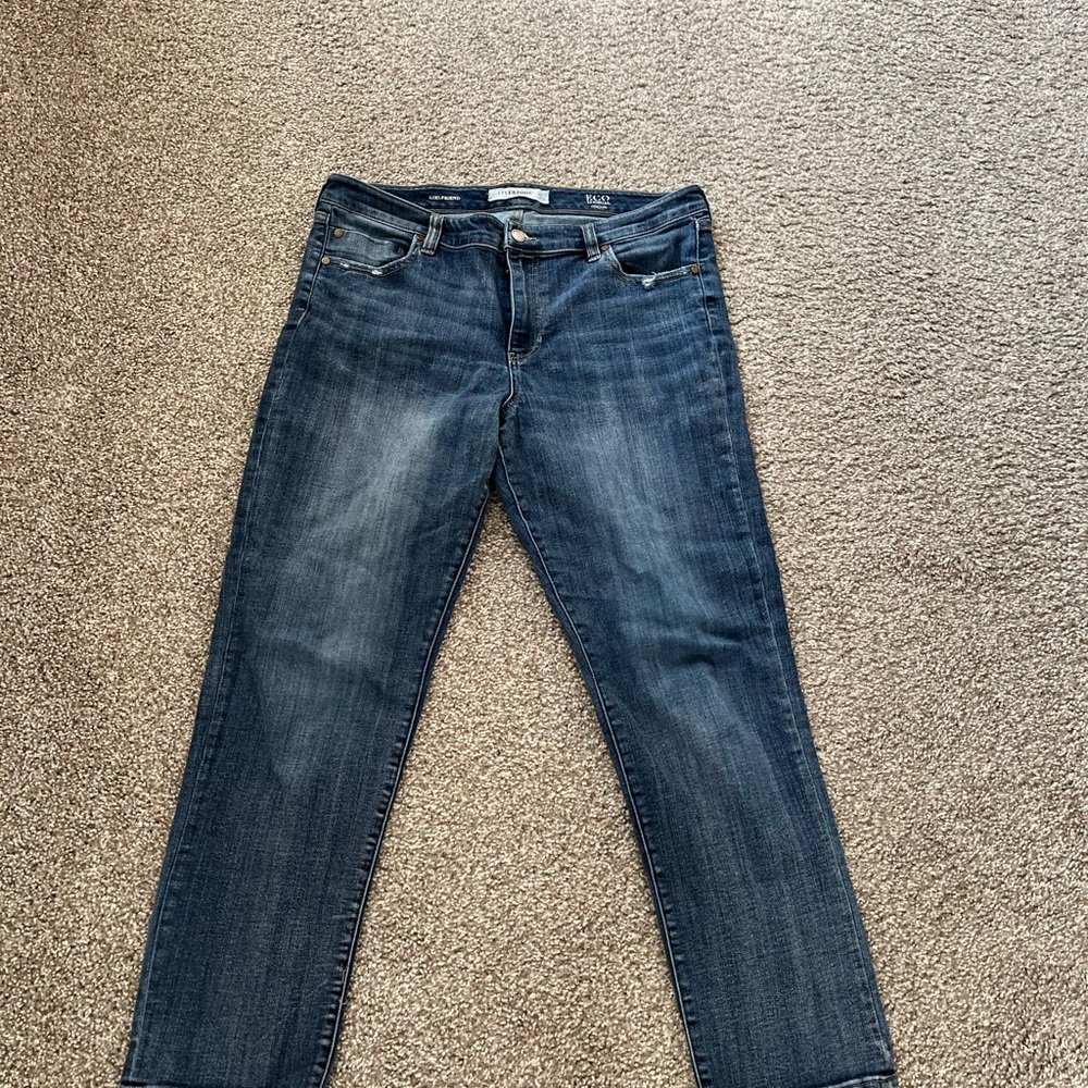 Liverpool Dark Blue Straight Leg Jeans